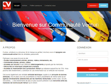 Tablet Screenshot of communaute-venturi.fr